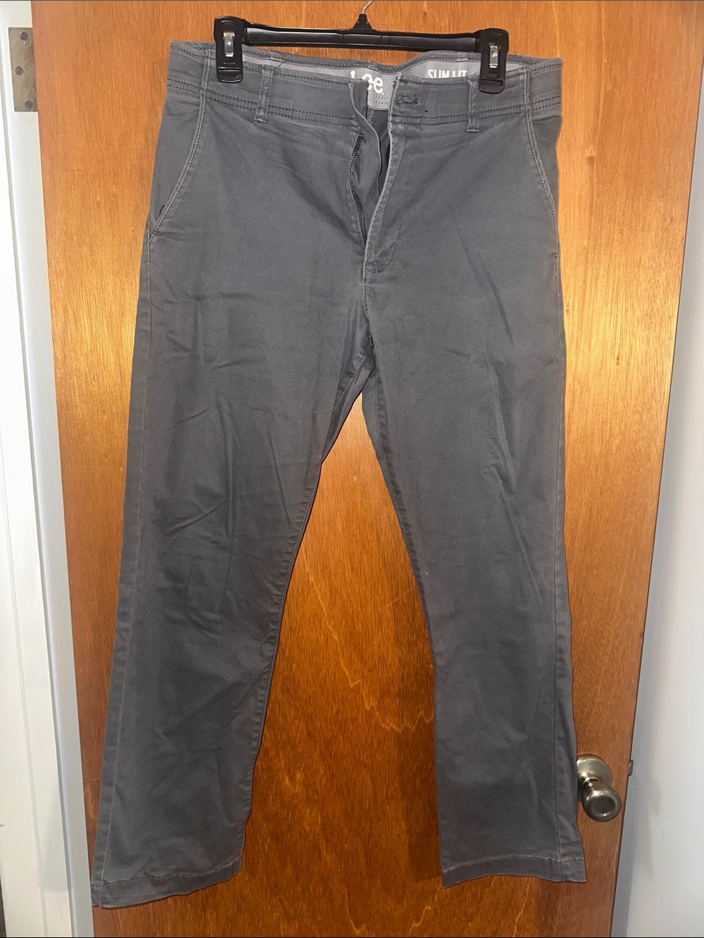 Lee Slim 31x30 Straight Dark Gray Men's Pants